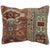 Pillow made from an early 20th century Caucasus rug in a soft warm palette in rustic colors. zipper closure and poly-fill...
