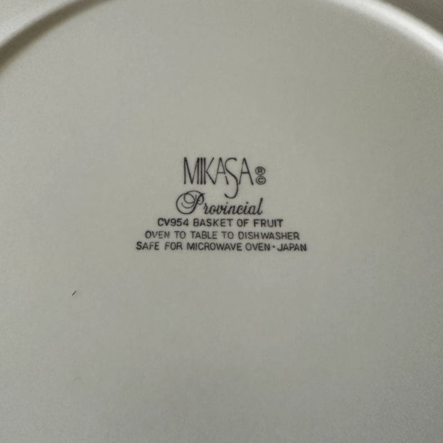 Mikasa 1990s Vintage Mikasa Provincial Chop Plate For Sale - Image 4 of 6