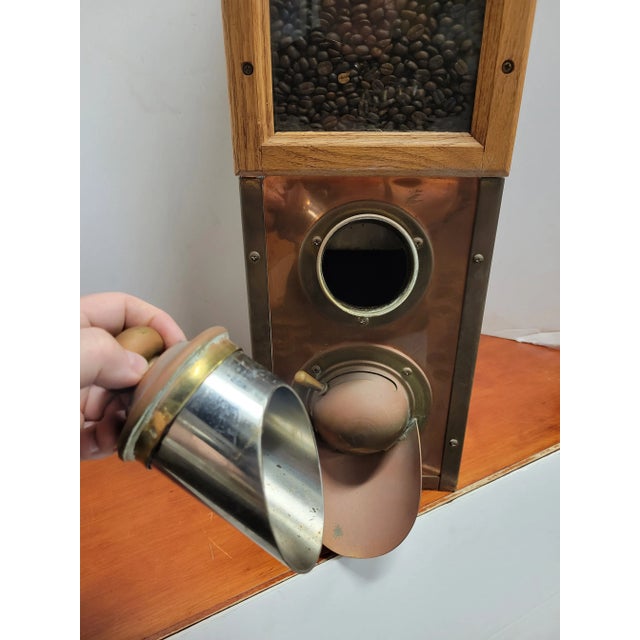 Vintage Mid Century French Commercial Grade Coffee Bean, Candy or Nut Dispenser For Sale In New York - Image 6 of 12
