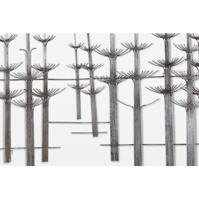 Mid-Century Modern Vintage “Forest” Metal Wall Sculpture by Curtis Jere For Sale - Image 3 of 9