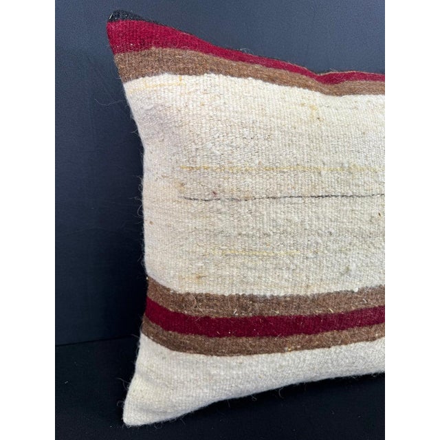 Turkish Hemp Pillow Cushion Natural Beige Brown Cushion Cover 20x20 #30652 Enhance your home decor with our Kilim Pillow...