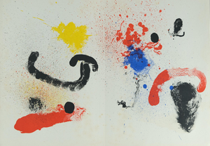 Joan Miro, Surreal Composition, Lithograph