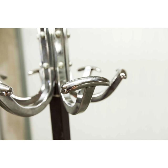 Industrial Parrot Coatstand in Chrome and Black, 1960s For Sale - Image 13 of 17
