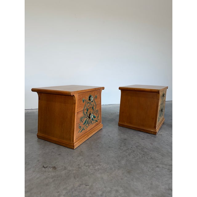Drexel Casa Del Sol Mid Century Nightstand Pair Designed by John Van Koert For Sale In Tampa - Image 6 of 17