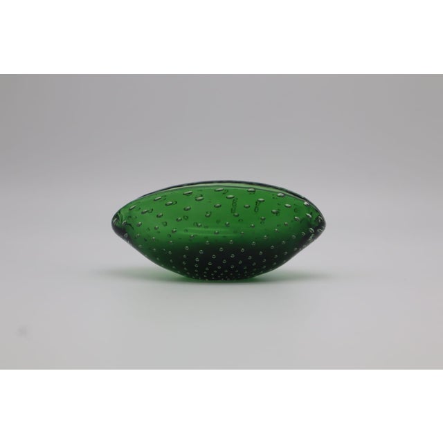 1960s Green Sommerso Murano Glass Ashtray, Italy, 1960s For Sale - Image 5 of 6