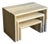 Postmodern Travertine Nesting Side Tables, a Set of 3 For Sale