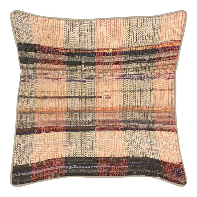 1960s Turkish Rag Pillow For Sale