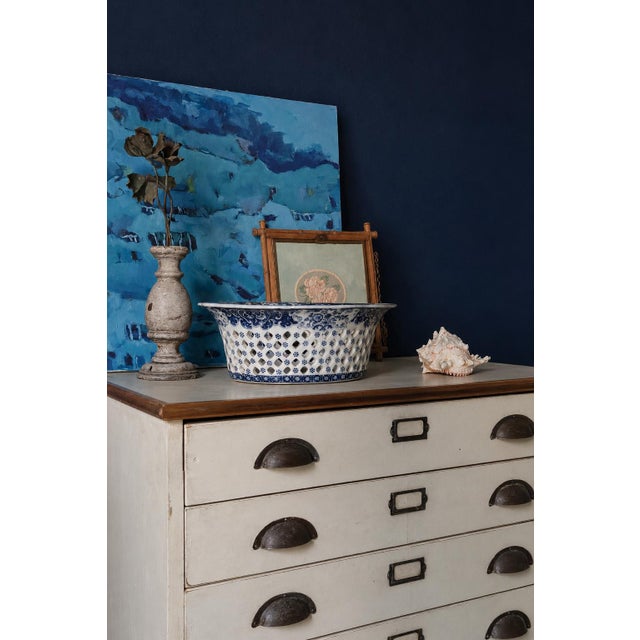 Antique English Six-Drawer Archival Chest, 1900s For Sale - Image 4 of 9