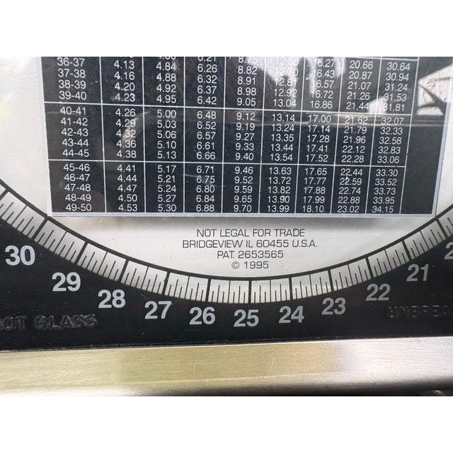 Vintage Pelouze Y50 Industrial Postal Scale, Made in Usa, 50 Lb Capacity, 1995 For Sale In Orlando - Image 6 of 12