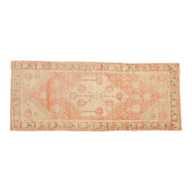 Vintage Distressed Oushak Rug Runner - 2'8" x 6'5" For Sale