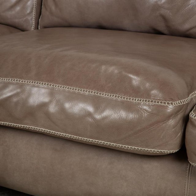 Valentino Corner Sofa and Ottoman in Brown Leather from Machalke, Set of 2 For Sale - Image 12 of 18