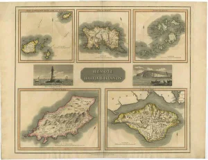 Antique Map of the British Islands by J. Thomson, 1817
