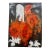 Mid 20th Century Color Saturated Mixed Media Abstract Floral Still Life on Fibrous Hand Made Paper C.1970 For Sale