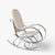 Mid-Century Modern 1970's Thonet Style Chrome Rocking Chair Attributed to Maison Jansen For Sale - Image 3 of 5