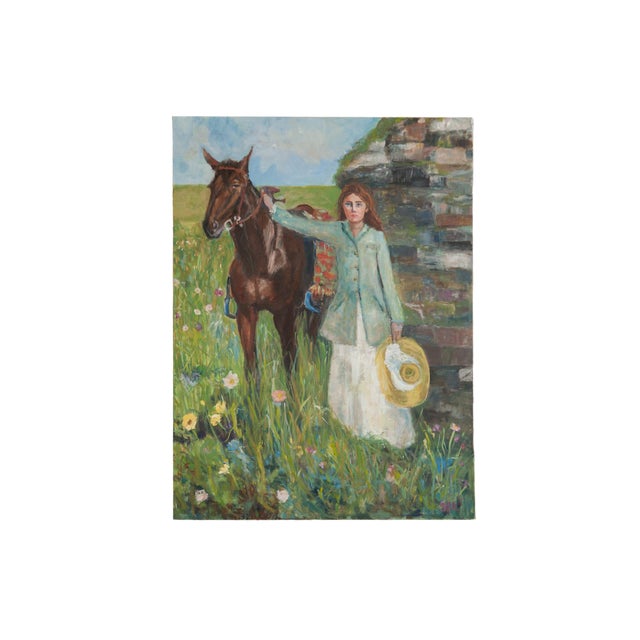 Grace B. Keogh "Woman and Horse" Painting For Sale
