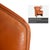 Unus Leather Chrome Armchair in Brown Cognac wirh Manual Function from FSM For Sale - Image 12 of 18
