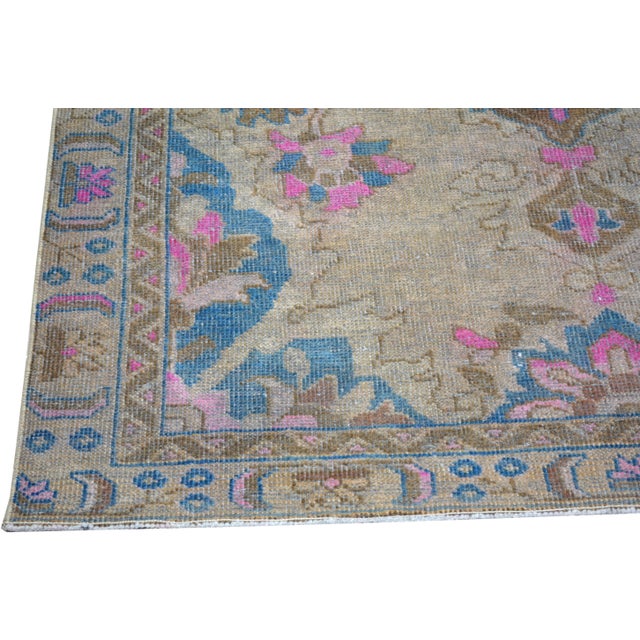 Turkish Vintage Turkish Anatolian Hand Knotted Wool Rug, 4'1''x7'10'' For Sale - Image 3 of 4