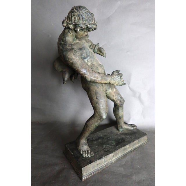 Gray After Sabatino de Angelis, Faun Sculpture, 19th Century, Bronze For Sale - Image 8 of 13