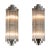 Art Deco 1940s Skyscraper Vintage Art Deco Light Old Lamp Wall Sconces Fixture Nickel Brass & Glass Rod Ship Light - a Pair For Sale - Image 3 of 5