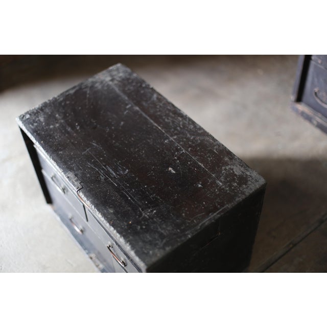 Japanese Antique Bk Small Drawer Meiji / Tansu Storage Wabisabi For Sale - Image 9 of 11