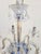 1980s Vintage Murano Glass Clear Crystal Chrome 6 Light Elegant Chandelier For Sale - Image 5 of 8