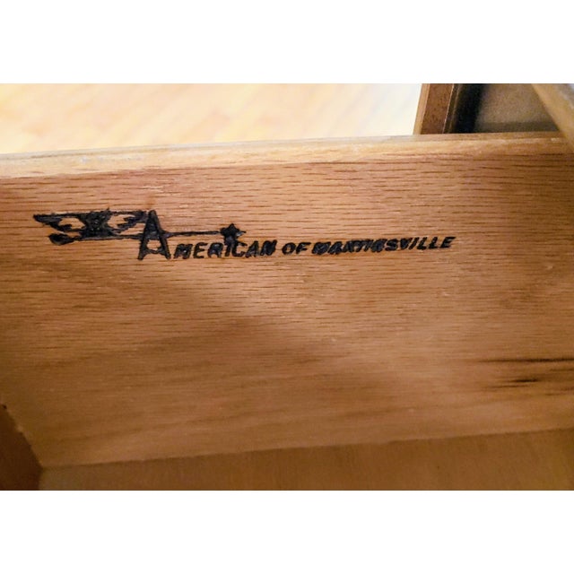Mid-20th Century Walnut & Cane Sideboard by American of Martinsville For Sale - Image 9 of 10