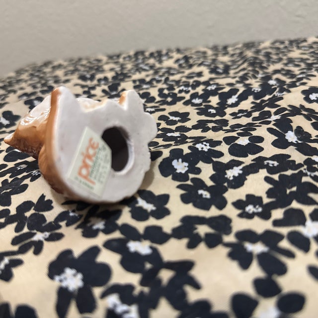 Mid-Century Modern Japanese Porcelain Long-Haired Ginger Cat Figurine For Sale In New Orleans - Image 6 of 6