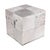 Handmade Brindle Cowhide Leather Cube Ottoman Pouf 18x18x18 in Natural For Sale - Image 9 of 13