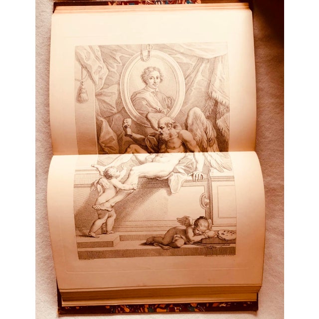 Antique Folio Books — Italian School of Design, London 1835, 304 Master Engravings After Michelangelo, Complete 2-Volume Set For Sale - Image 12 of 18