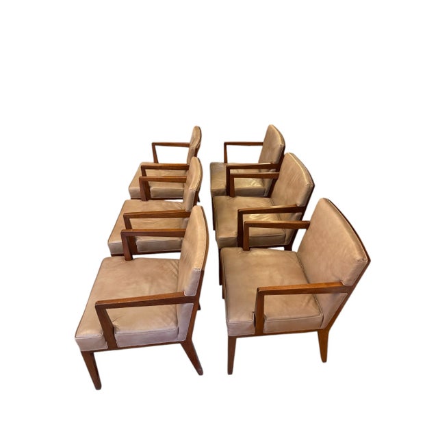 Mid-Century Modern Edward Wormley for Dunbar Chairs - Set of 6 For Sale - Image 3 of 12