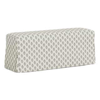 Slipcover for Stoffer Home x Cloth & Company for Lindy Slipcover Dining Bench in Francie Floral Flint For Sale