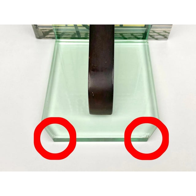 Glass & Wood Bookends, Italy, 1950s, Set of 2 For Sale - Image 13 of 14