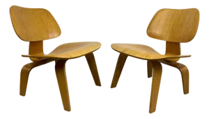 Set of LCW Lounge Chairs by Charles and Ray Eames, 1960s