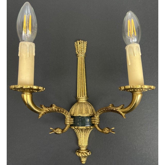 Vintage French Style Wall Sconces, Set of 2 For Sale - Image 13 of 15