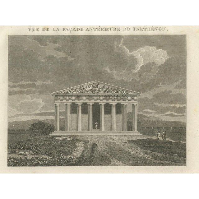 Paper Tardieu, Parthenon, Athens, 1825, Engraving For Sale - Image 7 of 9