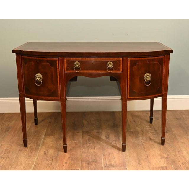Edwardian Mahogany Sheraton Sideboard, 1910 For Sale - Image 3 of 9