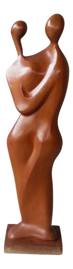 1960's Mid Century Modern Biomorphic Wood Sculpture