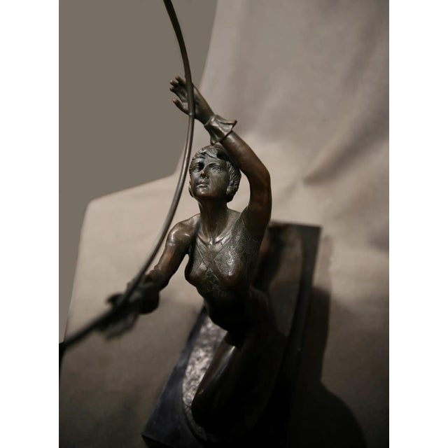 Ferdinand Preiss (GERMAN, 1882-1943) Bronze 16" x 15" x 4.5" Acrobat Performer Sculpture
