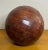 Vintage Large Basket Weave Leather Clad Wood Decorative Ball Sphere Orb For Sale In Phoenix - Image 6 of 12