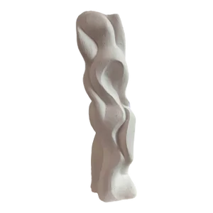 1990s Plaster Maquette Abstract Figure Emerging From Block