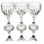 Contemporary Mikasa Park Lane Ribbed Crystal Water Goblets, Japan, 8 Oz For Sale - Image 3 of 11