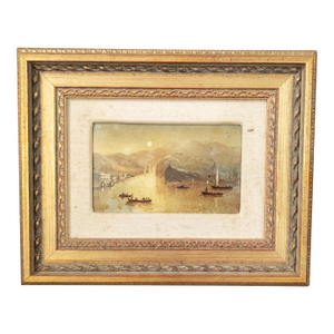 Mid-Century Italian Impressionist Alpine Landscape Painting