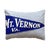 American Virginia Mt. Vernon Vintage Pennant on New Woven Fabric Throw Pillow For Sale - Image 3 of 4