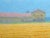 1980s Oliviero Masi Wheat Field and House, Pastel Landscape 1987 For Sale - Image 5 of 5