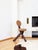 1950s Mid-Century French Mediterranean Tripod Side Chair Attributed to Audoux-Minet For Sale - Image 11 of 18