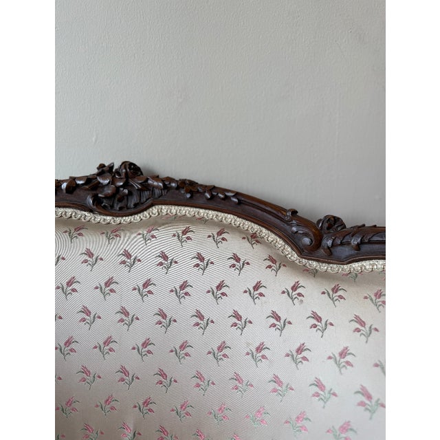 Chocolate 1890 French Louis XV Bergere Chairs For Sale - Image 8 of 9