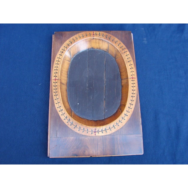 Wood 19th Century Italian Marquetry Necessaire Sewing Shaving Travel Box For Sale - Image 7 of 12