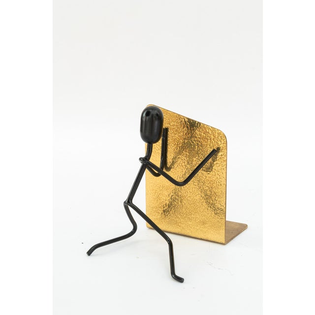 Vintage Hammered Bookends, 1950s, Set of 2 For Sale - Image 12 of 15