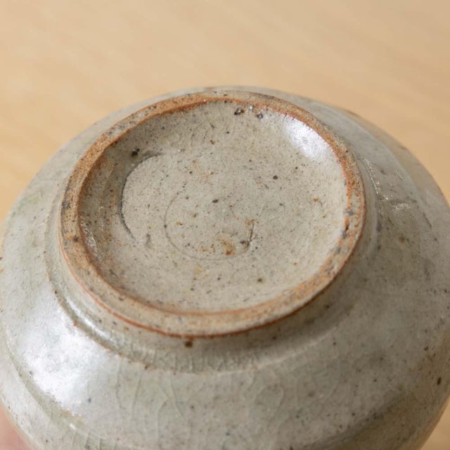 1960s Vintage Japanese Minimalist Stoneware Vessel For Sale - Image 5 of 9