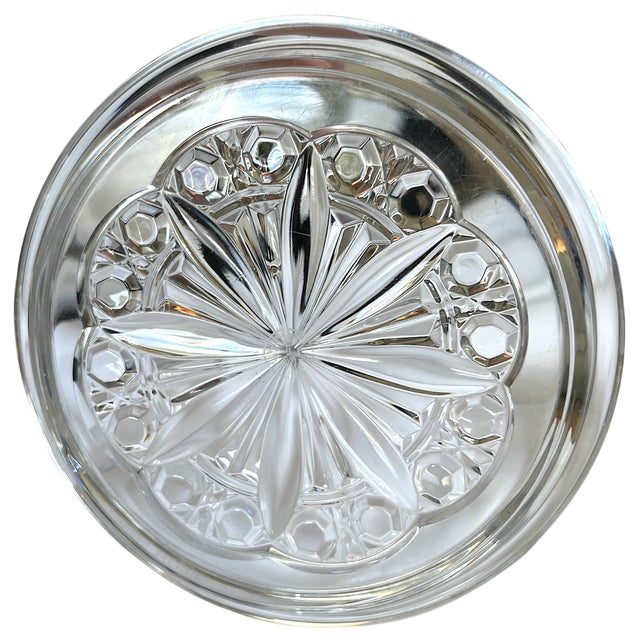 Baccarat Baccarat Crystal Wine Coaster – Rosace Cut Starburst Design For Sale - Image 4 of 6